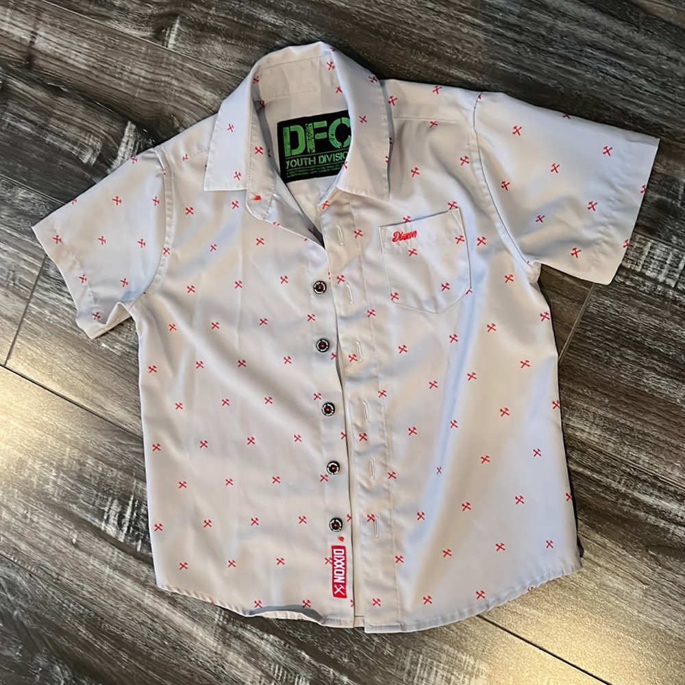 Youth division grey with red hammer and wrench